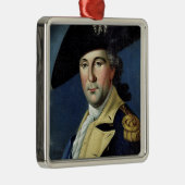 Ornement Carré Argenté George Washington (Droite)