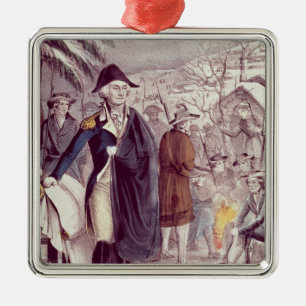 Ornement Carré Argenté George Washington à la forge de vallée