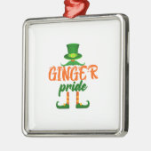 Ornement Carré Argenté Ginger Pride (Gauche)