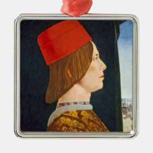 Ornement Carré Argenté Giovanni II Bentivoglio, C. 1474 - 77