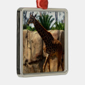 Ornement Carré Argenté Giraffe (Droite)