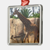 Ornement Carré Argenté Giraffe (Gauche)