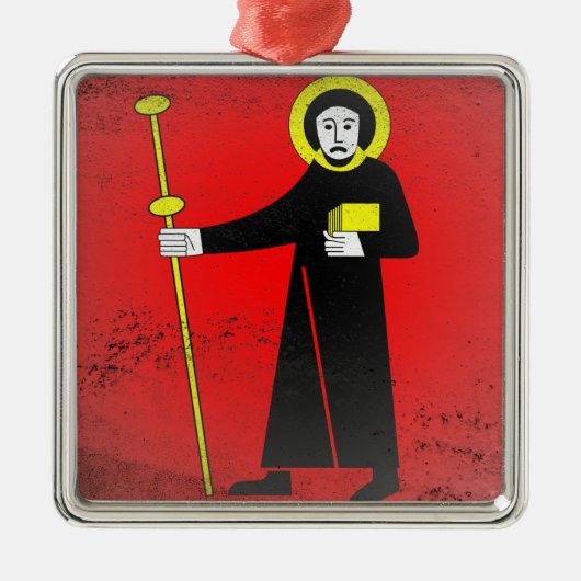 Ornement Carré Argenté Glarus (Devant)