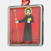 Ornement Carré Argenté Glarus (Gauche)