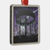 Ornement Carré Argenté golf de disque (Droite)