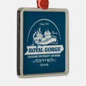 Ornement Carré Argenté Gorge royale (rafting2) (Droite)