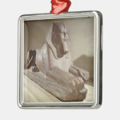 Ornement Carré Argenté Grand sphinx, de Tanis (granit) (Gauche)