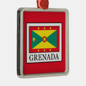 Ornement Carré Argenté Grenade (Droite)