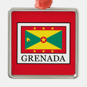 Ornement Carré Argenté Grenade