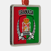 Ornement Carré Argenté Grenade (Droite)