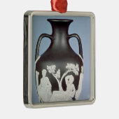 Ornement Carré Argenté Grès, copie du vase de Portland (Droite)