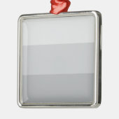 Ornement Carré Argenté Gris argenté rayé (Gauche)