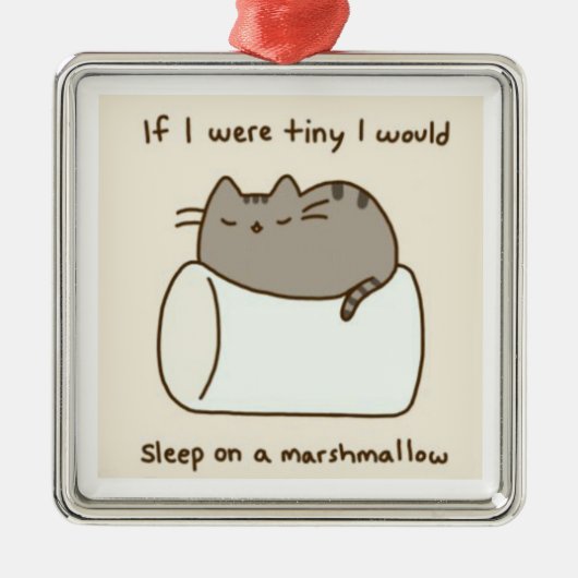 Ornement Carré Argenté guimauve (Devant)