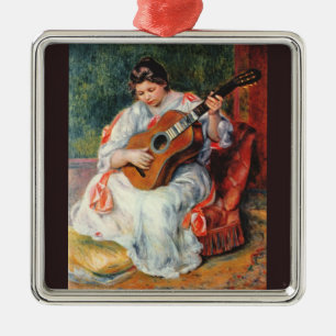 Ornement Carré Argenté Guitariste