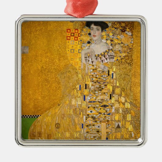 Ornement Carré Argenté Gustav Klimt - Portrait d'Adele Bloch-Bauer I (Devant)