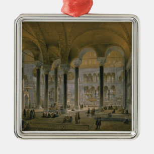 Ornement Carré Argenté Haghia Sophia, plat 6 : la nef du nord, b gravé