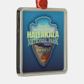 Ornement Carré Argenté Haleakala NP (flèche) (Droite)