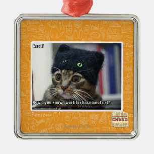 Ornement Carré Argenté Halètement !