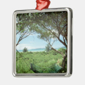 Ornement Carré Argenté Hamac (Gauche)