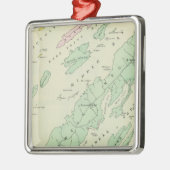 Ornement Carré Argenté Harpswell, îles adjacentes (Gauche)