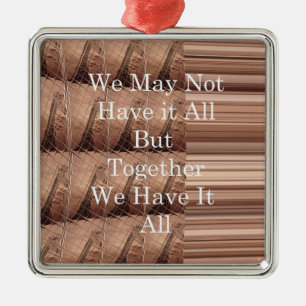 Ornement Carré Argenté Have it toutes les girafes Safari Hakuna Matata wo