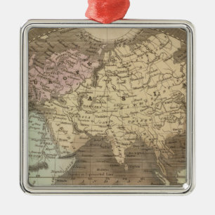 Ornement Carré Argenté Hémisphère oriental