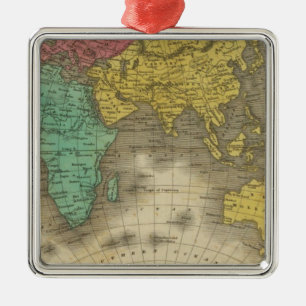 Ornement Carré Argenté Hémisphère oriental 15