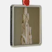 Ornement Carré Argenté Herm triforme de Hecate, sculpture de marbre, pe (Droite)