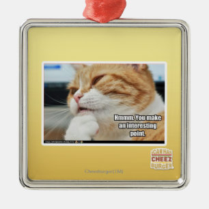 Ornement Carré Argenté Hmmm.