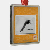 Ornement Carré Argenté I a la neige (Droite)