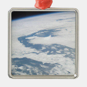 Ornement Carré Argenté icebergs de cinq ans près de l'île de Géorgie du S