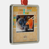 Ornement Carré Argenté Il est beau ! (Droite)