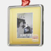 Ornement Carré Argenté Il est beau (Gauche)