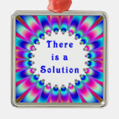 Ornement Carré Argenté Il existe une solution Inspiration Conception dyna (Devant)