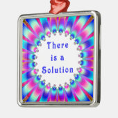 Ornement Carré Argenté Il existe une solution Inspiration Conception dyna (Gauche)