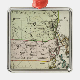 Ornement Carré Argenté Île Rhode 2