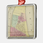 Ornement Carré Argenté Île Wheel (Gauche)