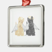 Ornement Carré Argenté Îles Scottish (Gauche)