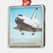 Ornement Carré Argenté Illustration de Digitals de navette spatiale (Gauche)