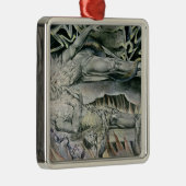 Ornement Carré Argenté Illustrations de William Blake | du livre du (Droite)