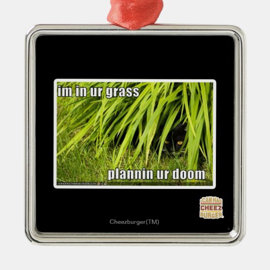 Ornement Carré Argenté im dans l'herbe d'ur (Devant)