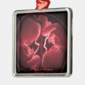 Ornement Carré Argenté Image conceptuelle d'un utérus contenant des (Gauche)