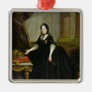 Ornement Carré Argenté Impératrice de Maria Theresa de l'Autriche