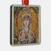 Ornement Carré Argenté Impératrice Théodora (Droite)