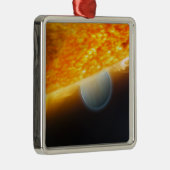 Ornement Carré Argenté Impression d'un artiste 3 (Droite)