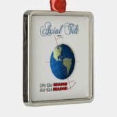 Ornement Carré Argenté Inclinaison axiale (Droite)