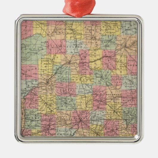 Ornement Carré Argenté Indiana (Devant)