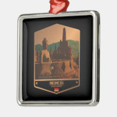 Ornement Carré Argenté Indonésie (Gauche)