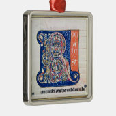 Ornement Carré Argenté Initiale "R" 2 de Historiated (Droite)