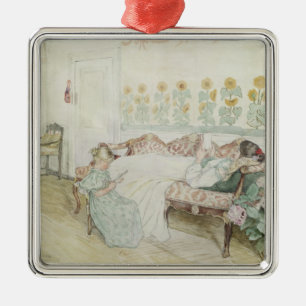 Ornement Carré Argenté Intérieur, 1898